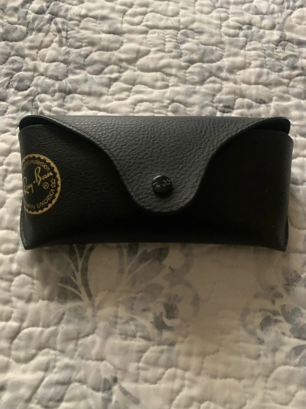 Ray-Ban Black and Gold Clubmaster Sunglasses with Dark Green Lenses